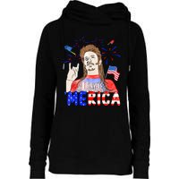 Happy 4th Of July Merica Funny Joe American Flag Womens Funnel Neck Pullover Hood