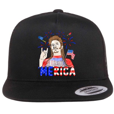 Happy 4th Of July Merica Funny Joe American Flag Flatbill Hat