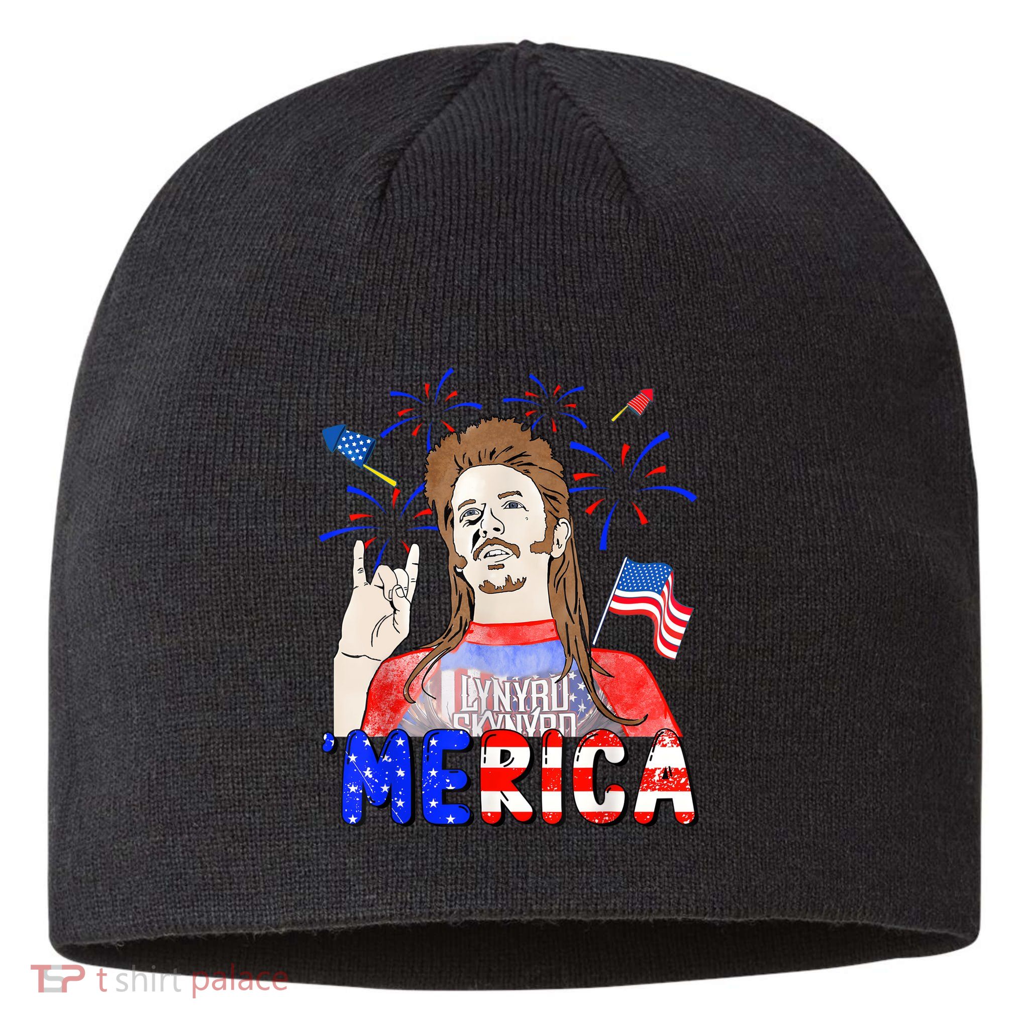 Happy 4th Of July Merica Funny Joe American Flag Sustainable Beanie