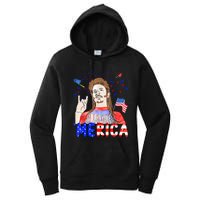 Happy 4th Of July Merica Funny Joe American Flag Women's Pullover Hoodie