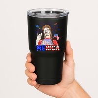 Happy 4th Of July Merica Funny Joe American Flag Tumbler