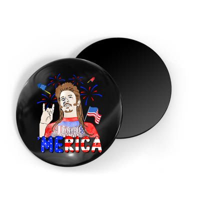 Happy 4th Of July Merica Funny Joe American Flag Magnet