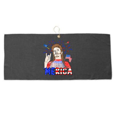 Happy 4th Of July Merica Funny Joe American Flag Large Microfiber Waffle Golf Towel