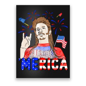 Happy 4th Of July Merica Funny Joe American Flag Poster