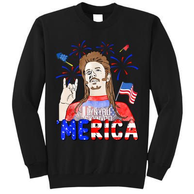 Happy 4th Of July Merica Funny Joe American Flag Tall Sweatshirt