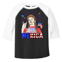 Happy 4th Of July Merica Funny Joe American Flag Toddler Fine Jersey T-Shirt