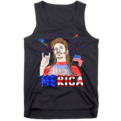 Happy 4th Of July Merica Funny Joe American Flag Tank Top