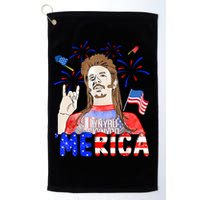 Happy 4th Of July Merica Funny Joe American Flag Golf Towel