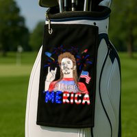 Happy 4th Of July Merica Funny Joe American Flag Golf Towel
