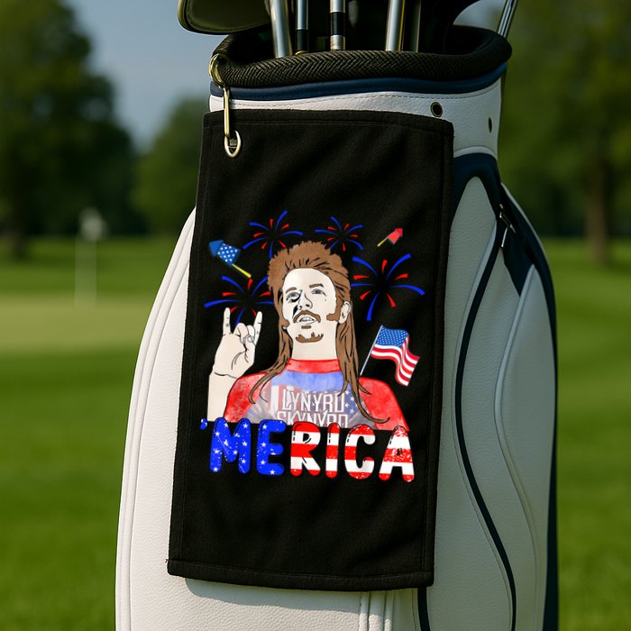 Happy 4th Of July Merica Funny Joe American Flag Golf Towel