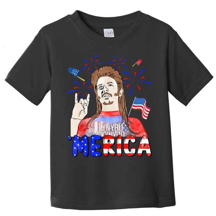 Happy 4th Of July Merica Funny Joe American Flag Toddler T-Shirt