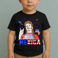 Happy 4th Of July Merica Funny Joe American Flag Toddler T-Shirt