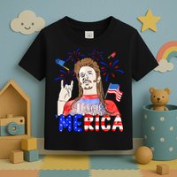 Happy 4th Of July Merica Funny Joe American Flag Toddler T-Shirt