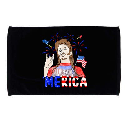Happy 4th Of July Merica Funny Joe American Flag Microfiber Hand Towel