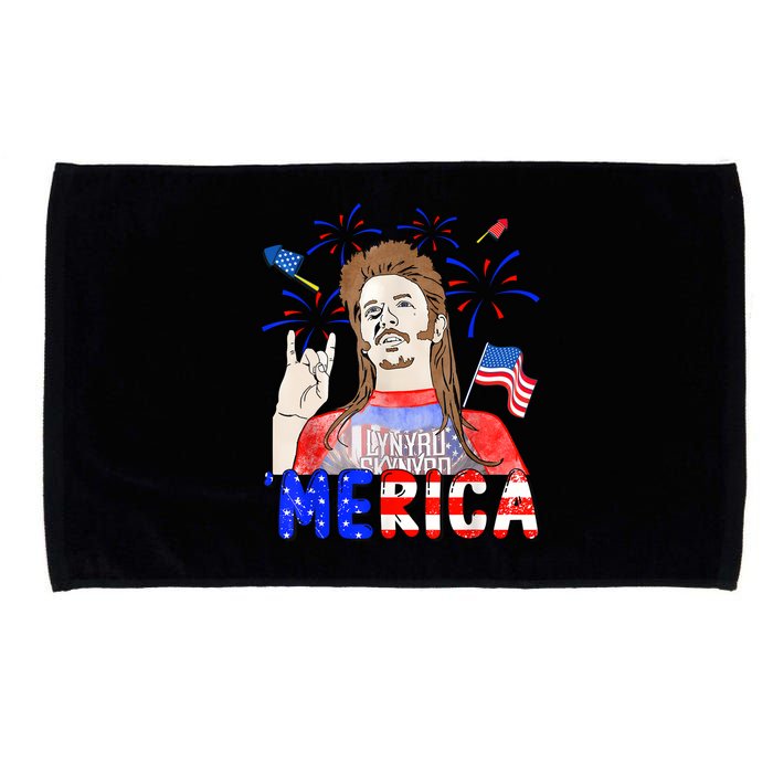 Happy 4th Of July Merica Funny Joe American Flag Microfiber Hand Towel
