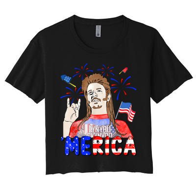 Happy 4th Of July Merica Funny Joe American Flag Crop Top