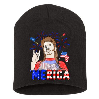 Happy 4th Of July Merica Funny Joe American Flag Short Acrylic Beanie