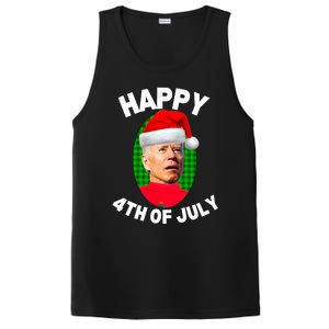 Happy 4th Of July Funny Christmas Xmas Joe Biden President Gift PosiCharge Competitor Tank