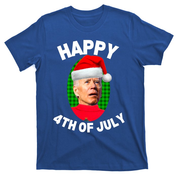 Happy 4th Of July Funny Christmas Xmas Joe Biden President Gift T-Shirt