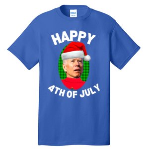 Happy 4th Of July Funny Christmas Xmas Joe Biden President Gift Tall T-Shirt