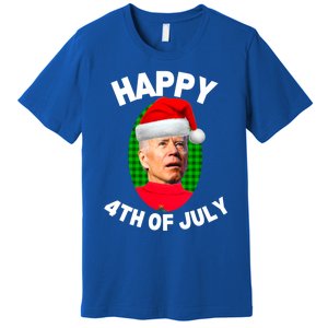 Happy 4th Of July Funny Christmas Xmas Joe Biden President Gift Premium T-Shirt