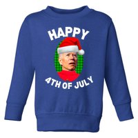 Happy 4th Of July Funny Christmas Xmas Joe Biden President Gift Toddler Sweatshirt