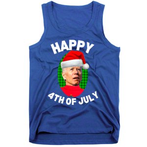 Happy 4th Of July Funny Christmas Xmas Joe Biden President Gift Tank Top