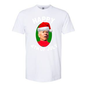 Happy 4th Of July Funny Christmas Xmas Joe Biden President Gift Softstyle CVC T-Shirt