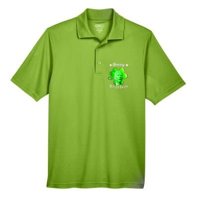 Happy 4th Of Easter Confused Funny Joe Biden St Patricks Day Men's Origin Performance Pique Polo