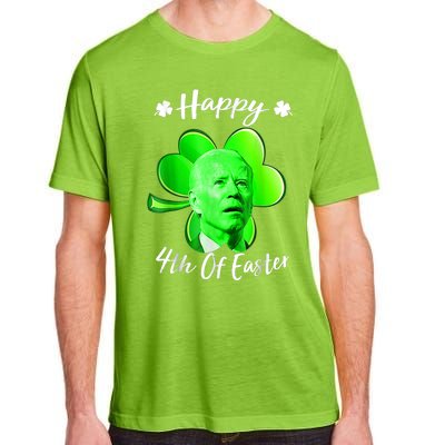 Happy 4th Of Easter Confused Funny Joe Biden St Patricks Day Adult ChromaSoft Performance T-Shirt