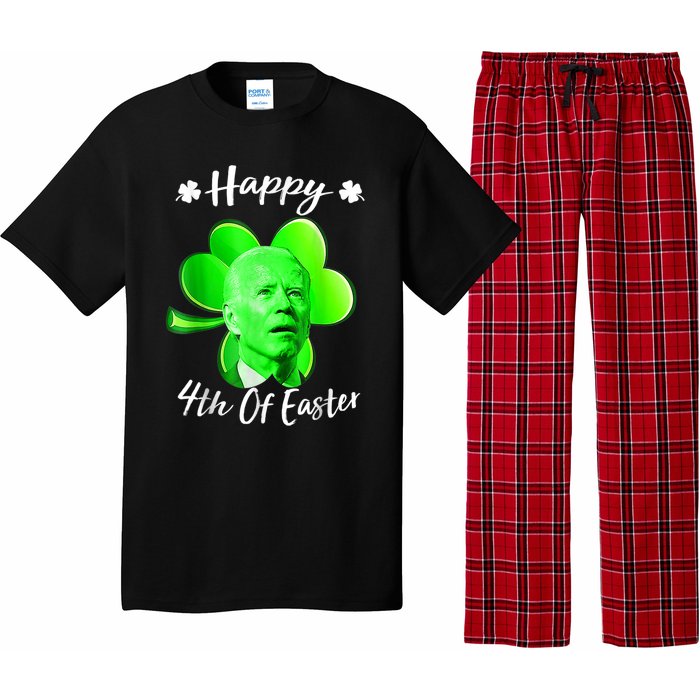 Happy 4th Of Easter Confused Funny Joe Biden St Patricks Day Pajama Set