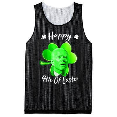 Happy 4th Of Easter Confused Funny Joe Biden St Patricks Day Mesh Reversible Basketball Jersey Tank