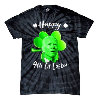 Happy 4th Of Easter Confused Funny Joe Biden St Patricks Day Tie-Dye T-Shirt