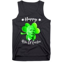 Happy 4th Of Easter Confused Funny Joe Biden St Patricks Day Tank Top