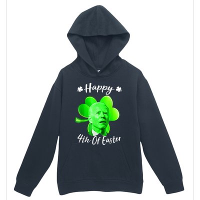 Happy 4th Of Easter Confused Funny Joe Biden St Patricks Day Urban Pullover Hoodie