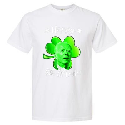 Happy 4th Of Easter Confused Funny Joe Biden St Patricks Day Garment-Dyed Heavyweight T-Shirt