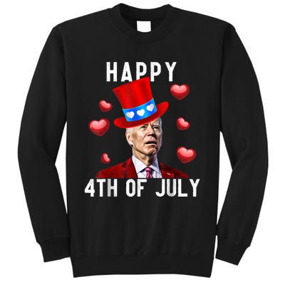 Happy 4th Of July Confused Funny Joe Biden Valentine's Day Sweatshirt