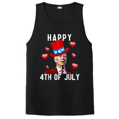 Happy 4th Of July Confused Funny Joe Biden Valentine's Day PosiCharge Competitor Tank