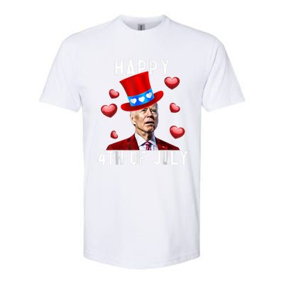 Happy 4th Of July Confused Funny Joe Biden Valentine's Day Softstyle CVC T-Shirt