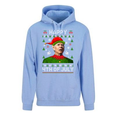 Happy 4th Of July Funny Joe Biden Ugly Christmas Gift Unisex Surf Hoodie