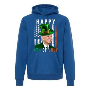 Happy 4th Of July Us Flag Cute Gift Premium Hoodie