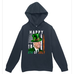 Happy 4th Of July Us Flag Cute Gift Urban Pullover Hoodie