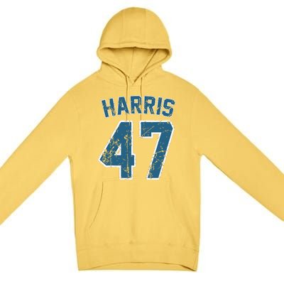 Harris 47 Vintage Harris 2024 Kamala 2024 Premium Pullover Hoodie