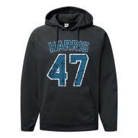 Harris 47 Vintage Harris 2024 Kamala 2024 Performance Fleece Hoodie