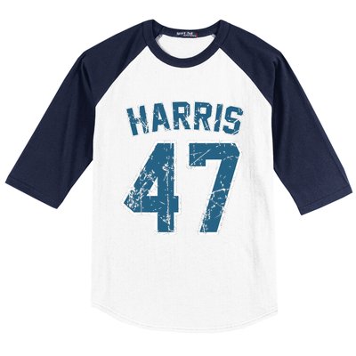 Harris 47 Vintage Harris 2024 Kamala 2024 Baseball Sleeve Shirt