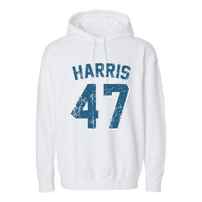 Harris 47 Vintage Harris 2024 Kamala 2024 Garment-Dyed Fleece Hoodie