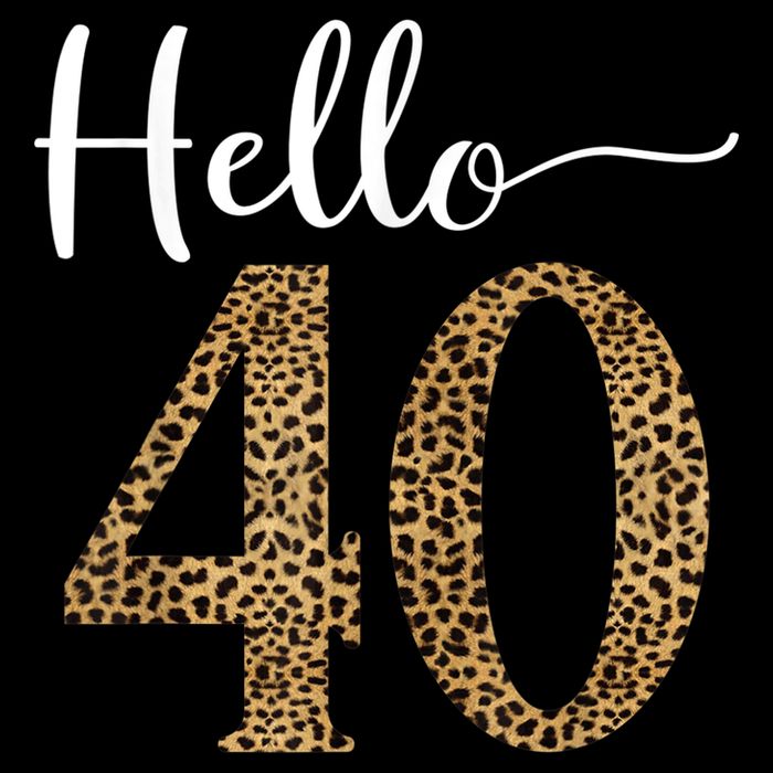 Hello 40 Years Leopard Print 40th Birthday Party Woman Gift 16 in Basic Backpack