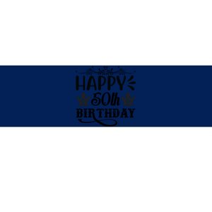 Happy 50th Birthday Celebration Graphic Bumper Sticker