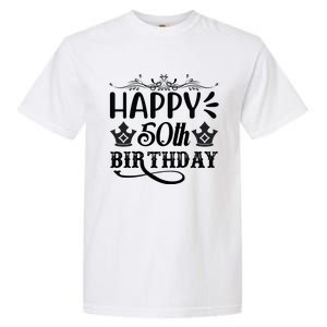 Happy 50th Birthday Celebration Graphic Garment-Dyed Heavyweight T-Shirt