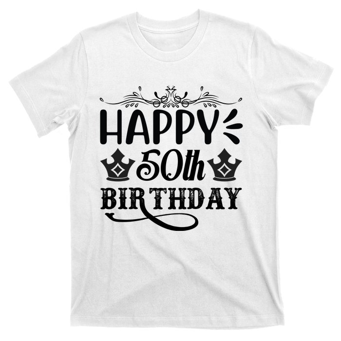 Happy 50th Birthday Celebration Graphic T-Shirt